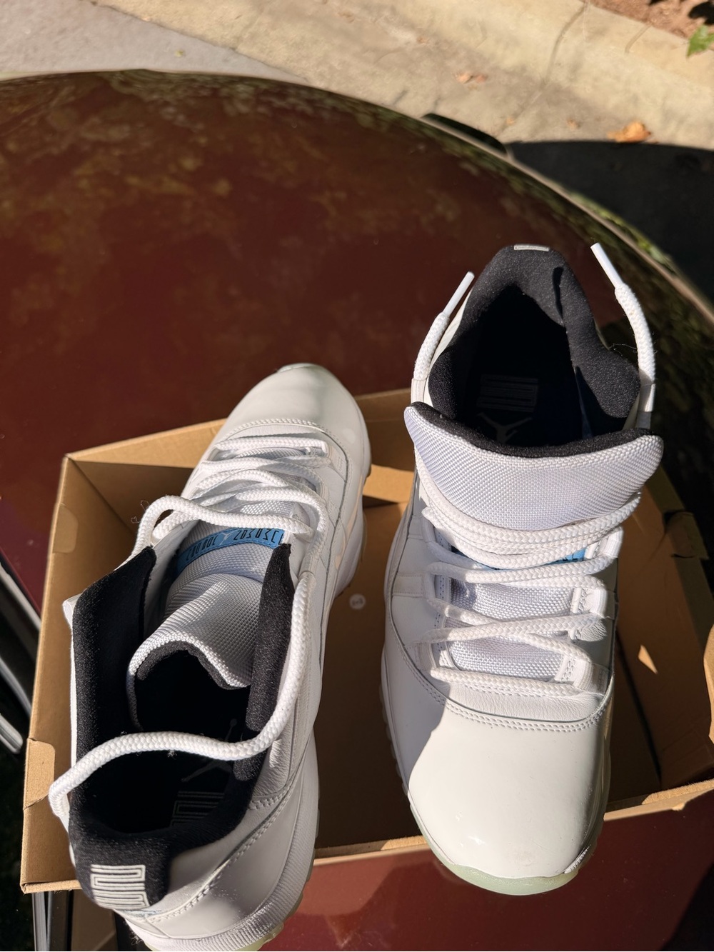 Jordan Men's White High-Top Basketball Sneakers with Black Trim